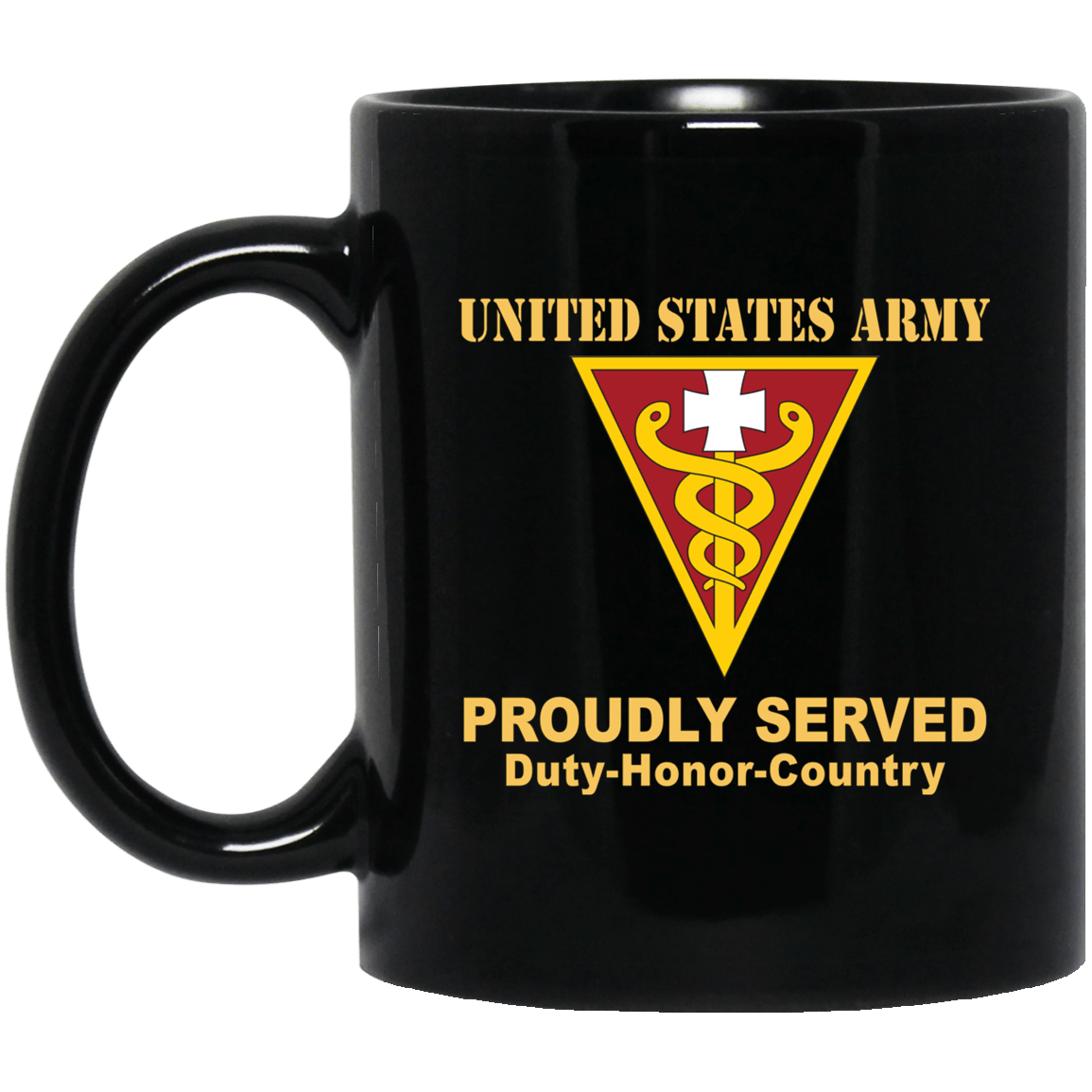 US ARMY 3RD MEDICAL COMMAND- 11 oz - 15 oz Black Mug-Mug-Army-CSIB-Veterans Nation