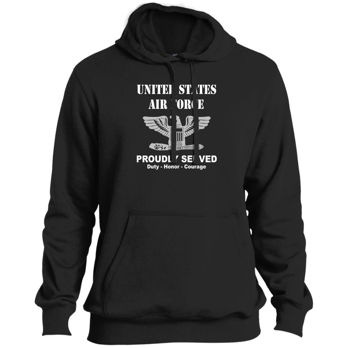 US Air Force O-6 Colonel Col O6 Field Officer Ranks T shirt Sport-Tek Tall Pullover Hoodie - T-Shirt-TShirt-USAF-Veterans Nation