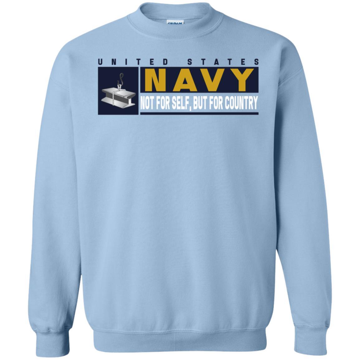 Navy Steelworker Navy SW- Not for self Long Sleeve - Pullover Hoodie-TShirt-Navy-Veterans Nation