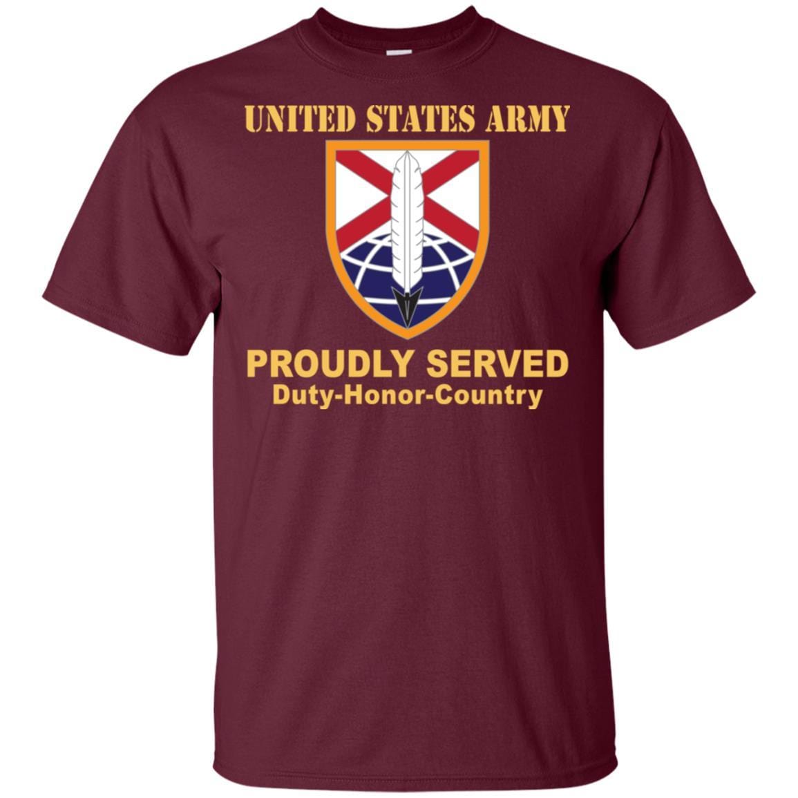 US ARMY 279TH ARMY FIELD SUPPORT BRIGADE- Proudly Served T-Shirt On Front For Men-TShirt-Army-Veterans Nation