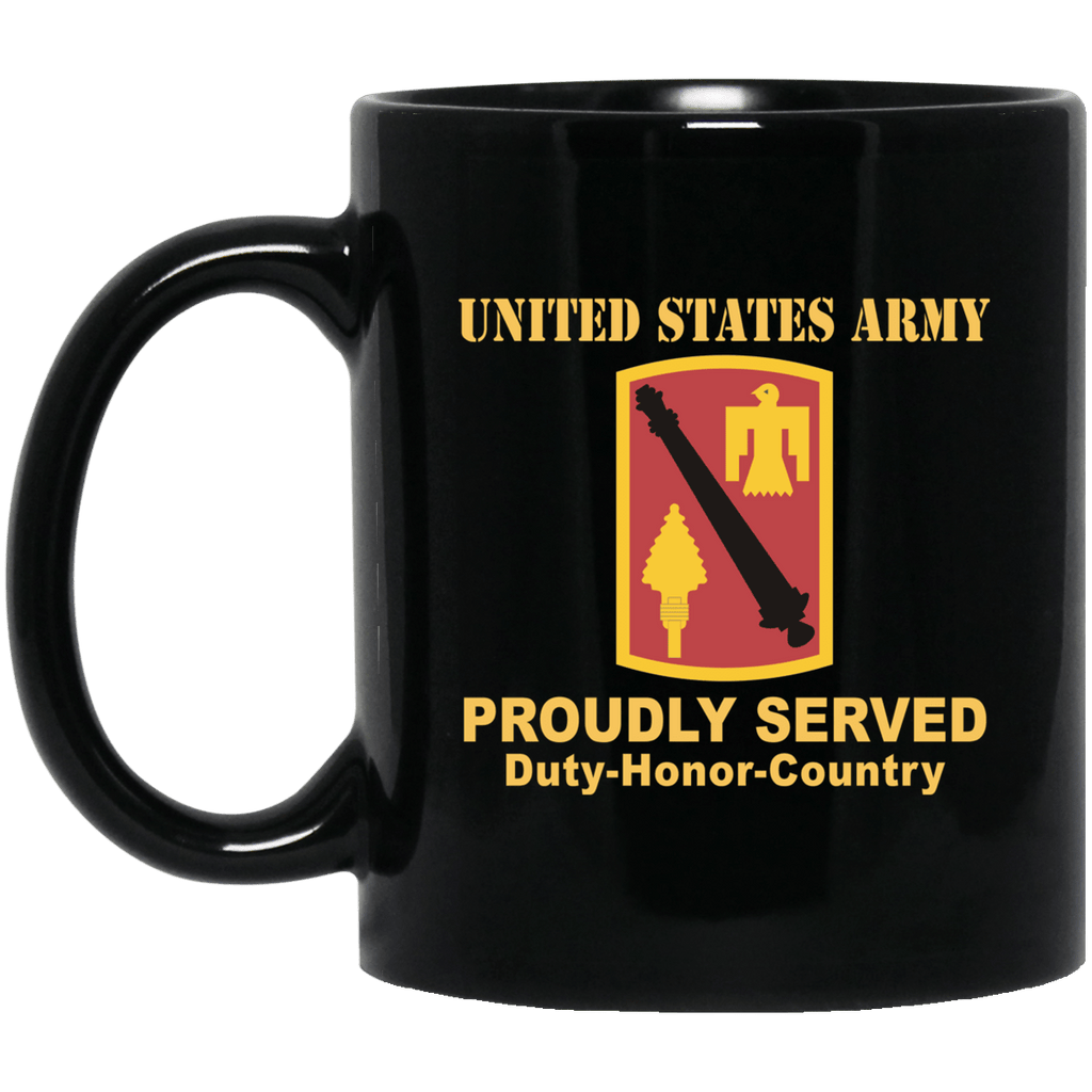 US ARMY 45 FIRES BRIGADE- 11 oz - 15 oz Black Mug-Mug-Army-CSIB-Veterans Nation