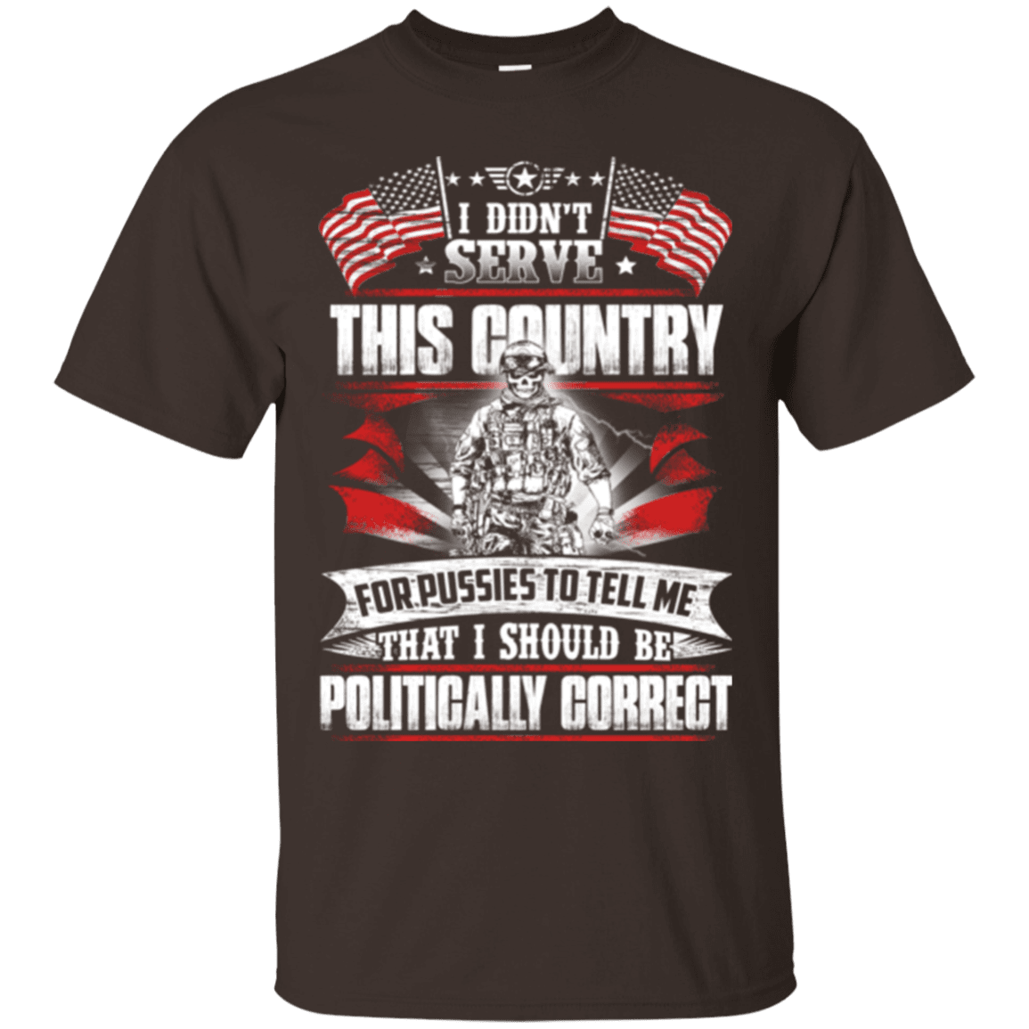 Military T-Shirt "I DIDN'T SERVE THIS COUNTRY"-TShirt-General-Veterans Nation