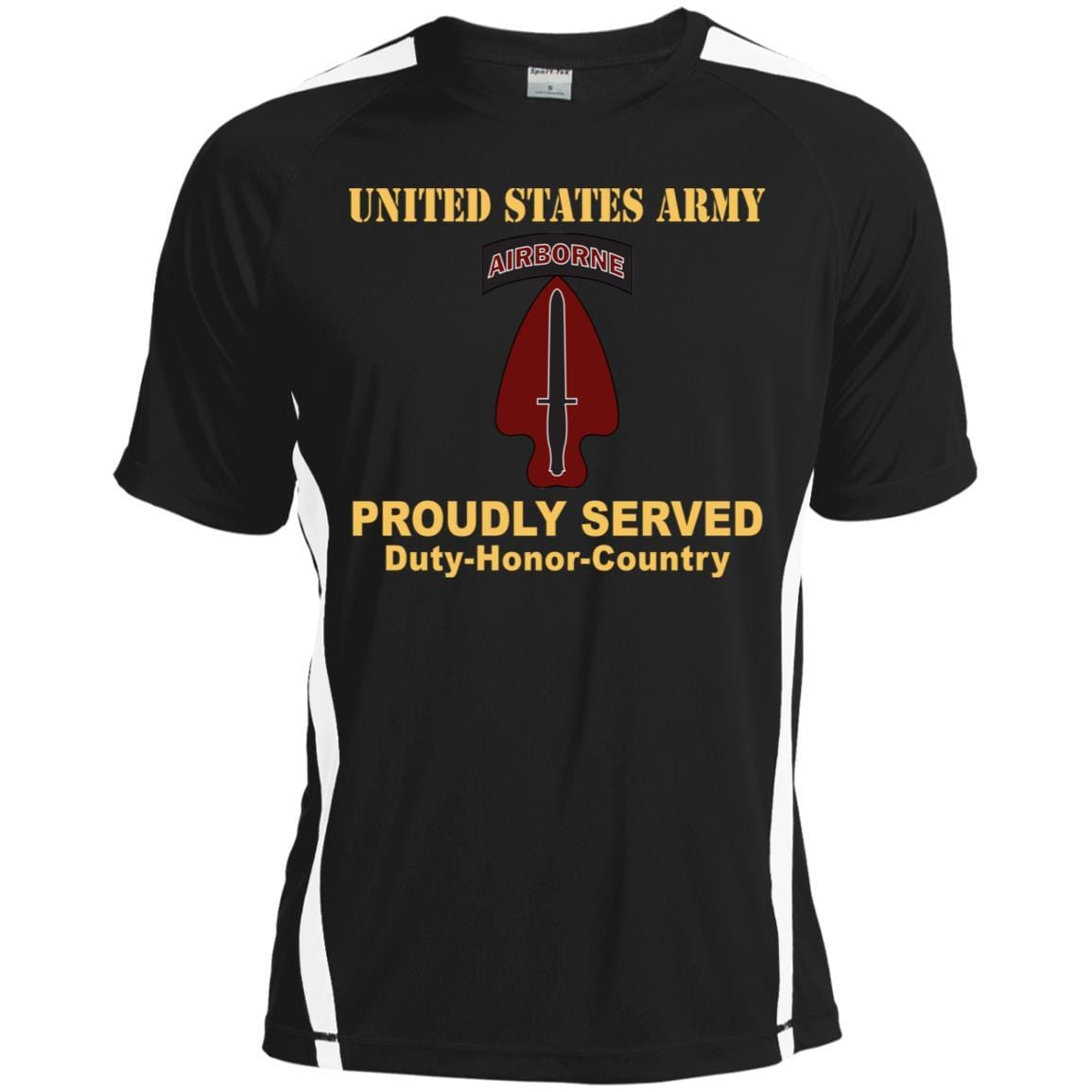 U.S. ARMY SPECIAL OPERATIONS COMMAND- Proudly Served T-Shirt On Front For Men-TShirt-Army-Veterans Nation