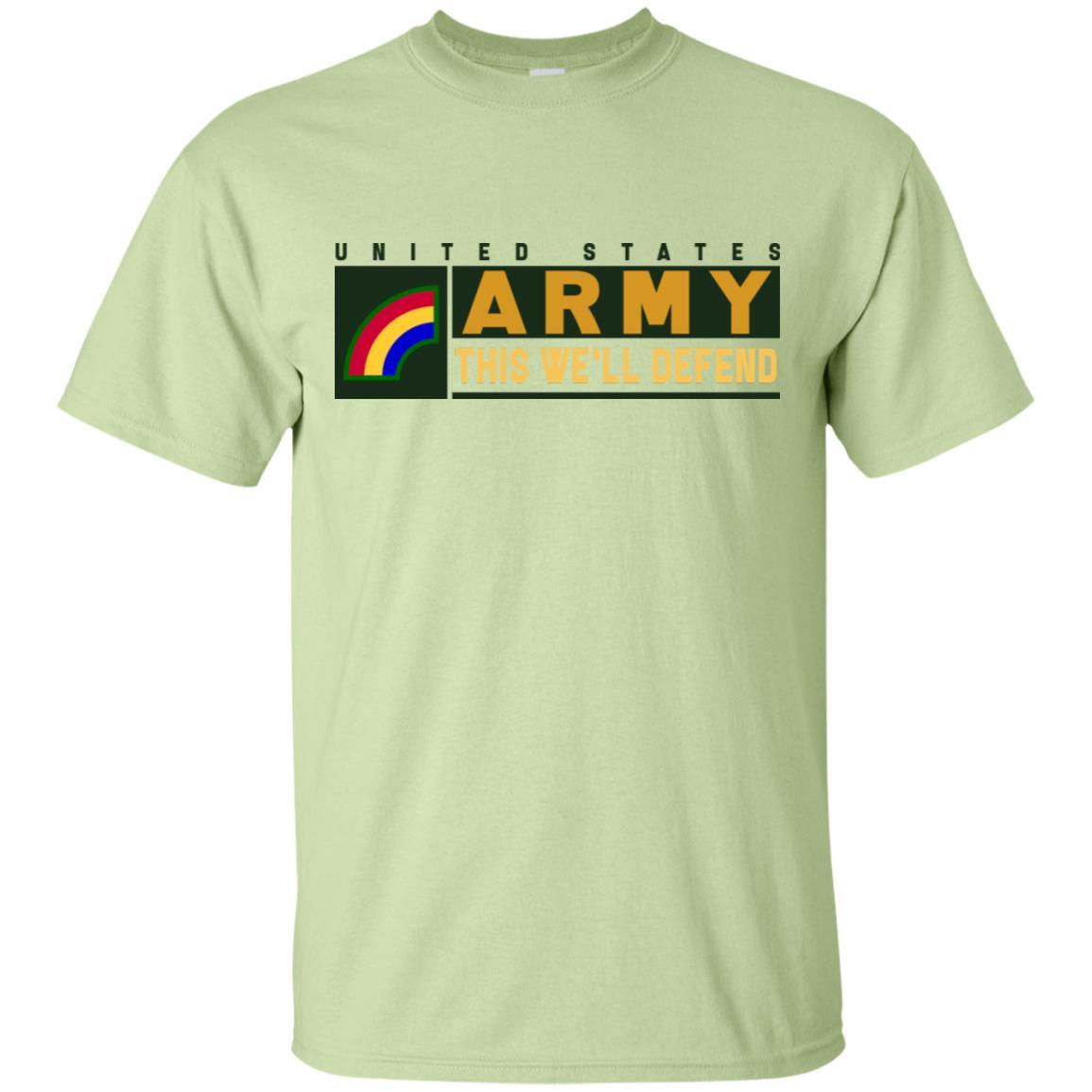 US Army 42ND INFANTRY DIVISION- This We'll Defend T-Shirt On Front For Men-TShirt-Army-Veterans Nation