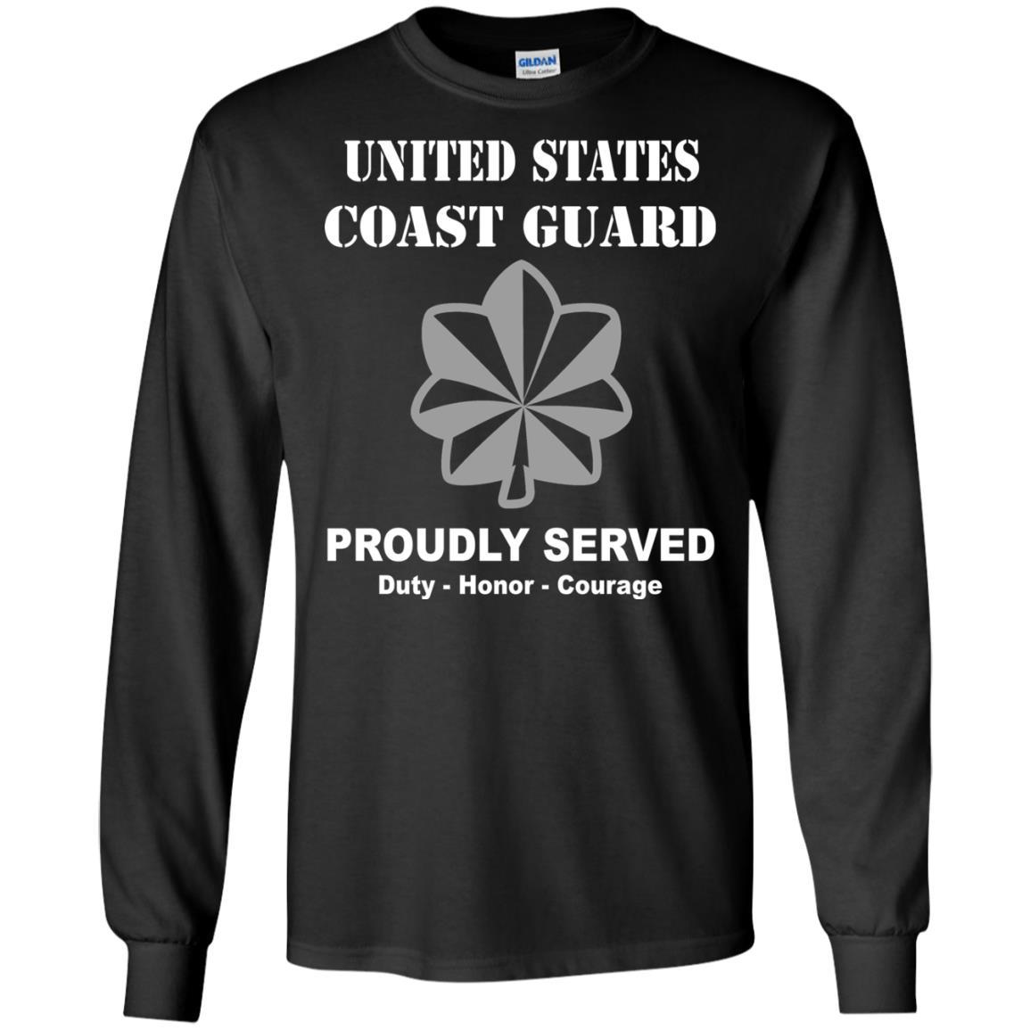 US Coast Guard O-5 Commander O5 CDR Senior Officer Men Front USCG T Shirt-TShirt-USCG-Veterans Nation