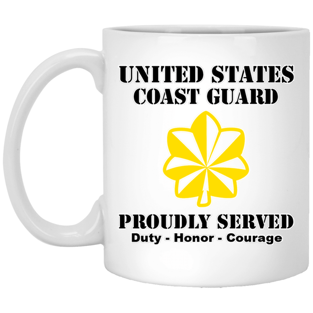 US Coast Guard O-4 Lieutenant Commander O4 LCDR Junior Officer Ranks White Coffee Mug - Stainless Travel Mug-Mug-USCG-Officer-Veterans Nation