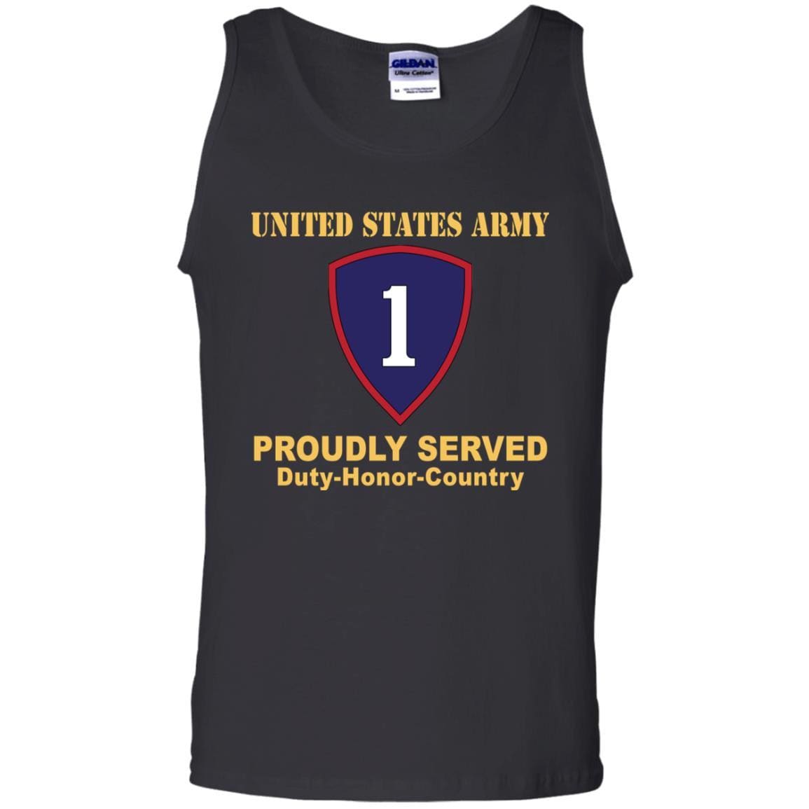 US ARMY 1ST PERSONNEL COMMAND- Proudly Served T-Shirt On Front For Men-TShirt-Army-Veterans Nation