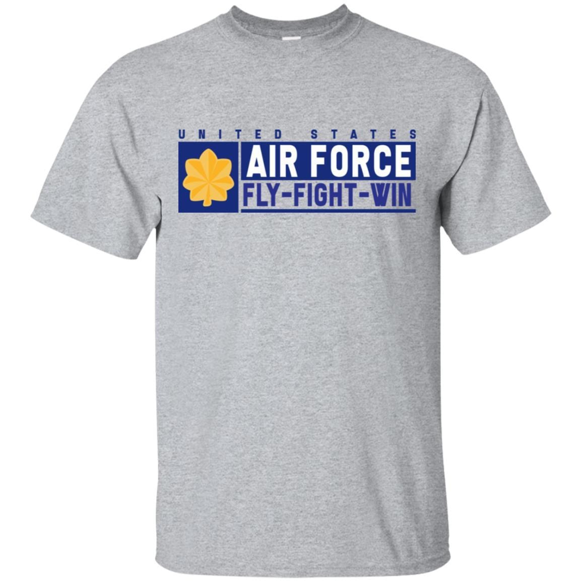 US Air Force O-4 Major Fly - Fight - Win T-Shirt On Front For Men-TShirt-USAF-Veterans Nation