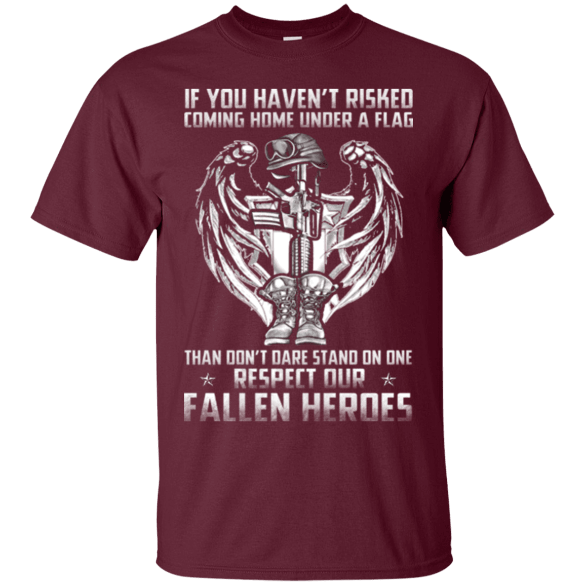 Military T-Shirt "Fallen Heroes"-TShirt-General-Veterans Nation