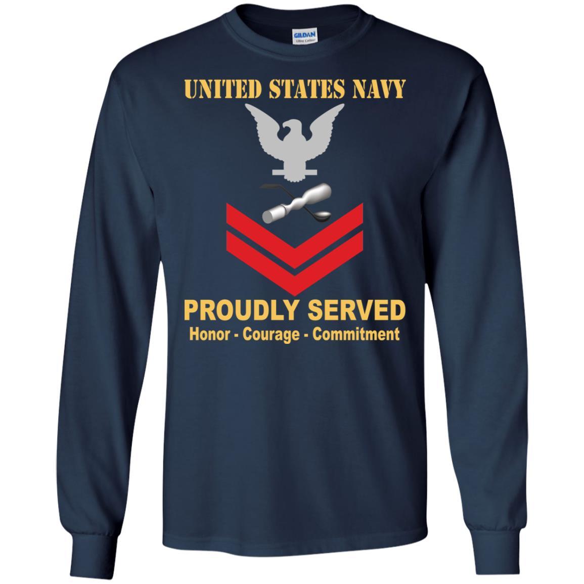 Navy Molder Navy ML E-5 Rating Badges Proudly Served T-Shirt For Men On Front-TShirt-Navy-Veterans Nation