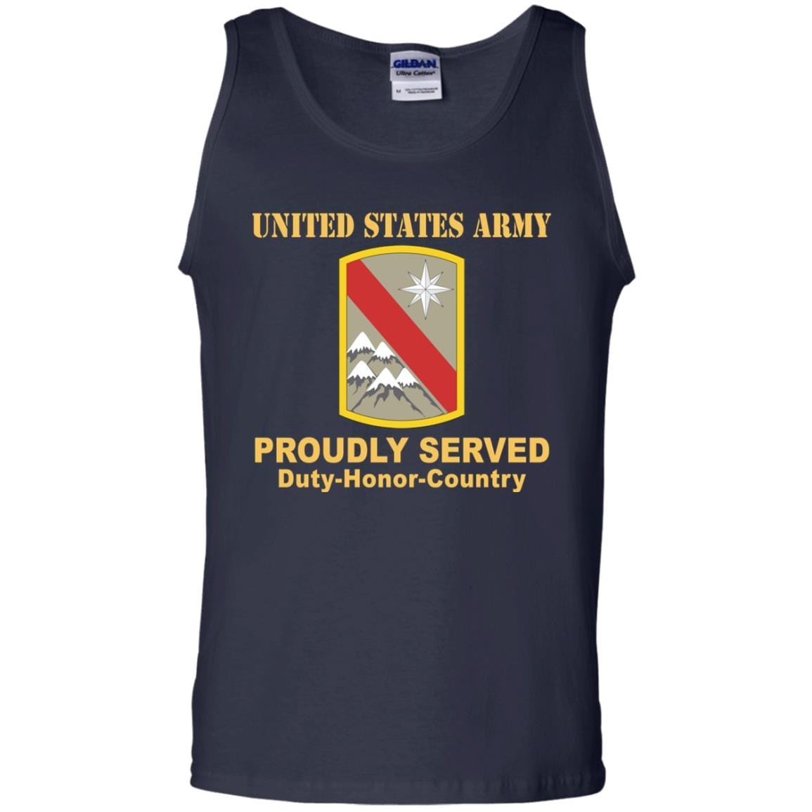 US ARMY 43 SUSTAINMENT BRIGADE- Proudly Served T-Shirt On Front For Men-TShirt-Army-Veterans Nation