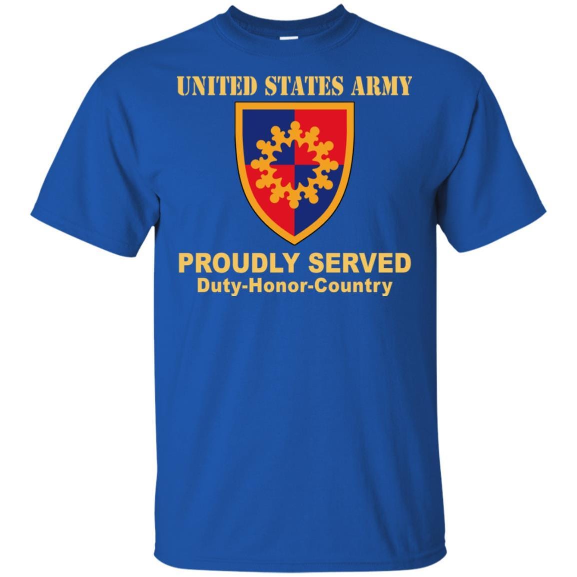 US ARMY 149TH MANEUVER ENHANCEMENT BRIGADE- Proudly Served T-Shirt On Front For Men-TShirt-Army-Veterans Nation