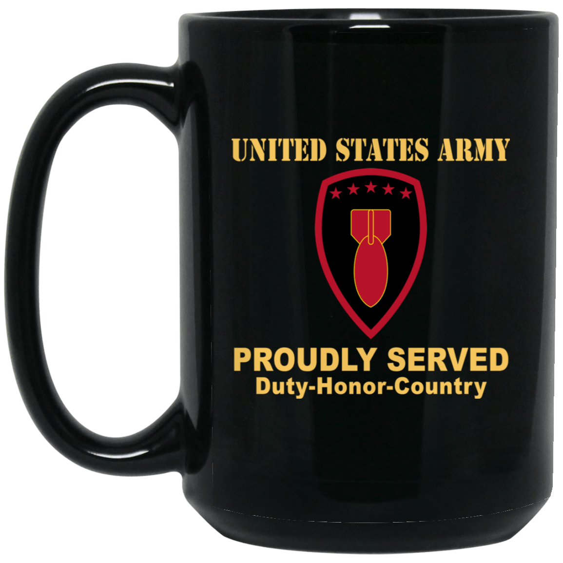 US ARMY 71ST ORDANCE GROUP (EOD) - 11 oz - 15 oz Black Mug-Mug-Army-CSIB-Veterans Nation