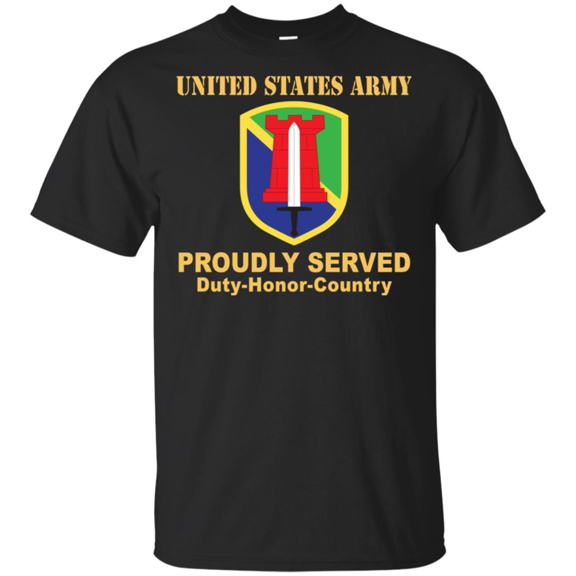 US ARMY 204TH MANEUVER ENHANCEMENT BRIGADE- Proudly Served T-Shirt On Front For Men-TShirt-Army-Veterans Nation
