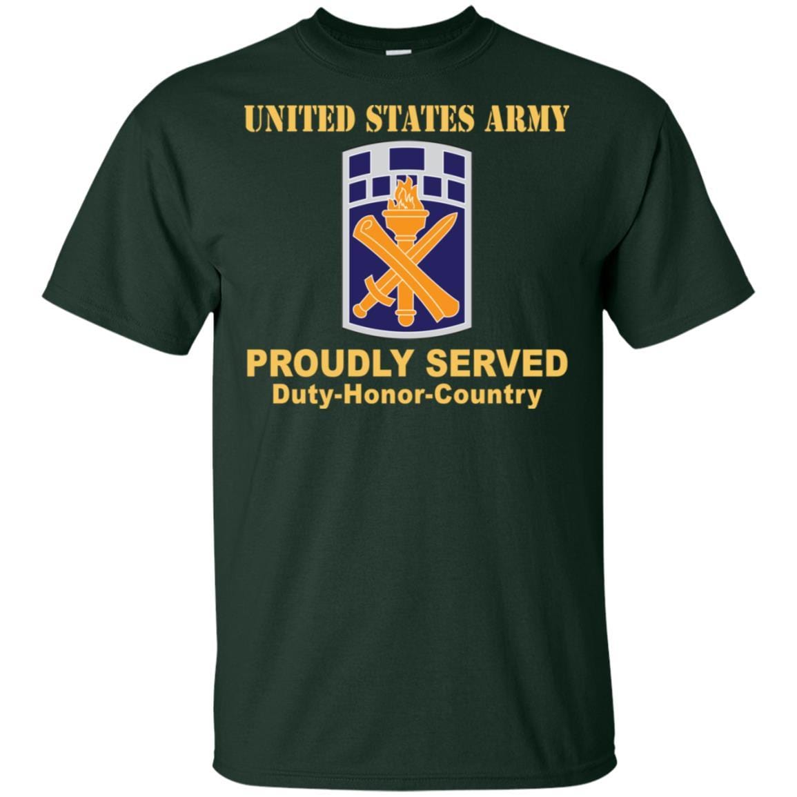 US ARMY 351ST CIVIL AFFAIRS COMMAND- Proudly Served T-Shirt On Front For Men-TShirt-Army-Veterans Nation