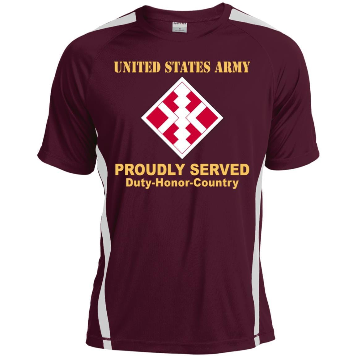 US ARMY 411TH ENGINEER BRIGADE- Proudly Served T-Shirt On Front For Men-TShirt-Army-Veterans Nation