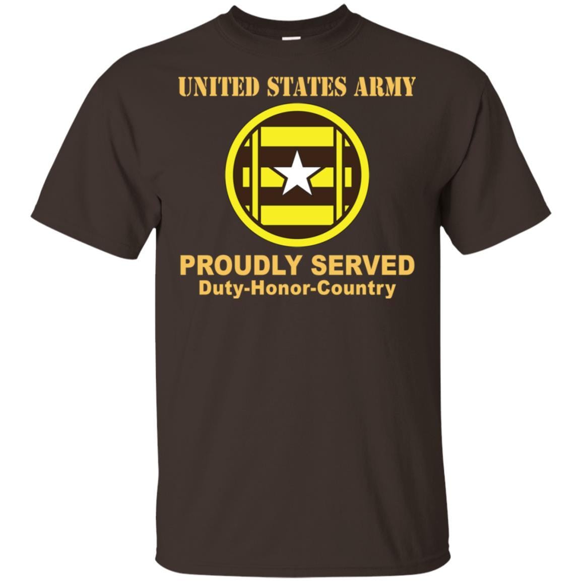 US ARMY 3RD TRANSPORTATION BRIGADE- Proudly Served T-Shirt On Front For Men-TShirt-Army-Veterans Nation