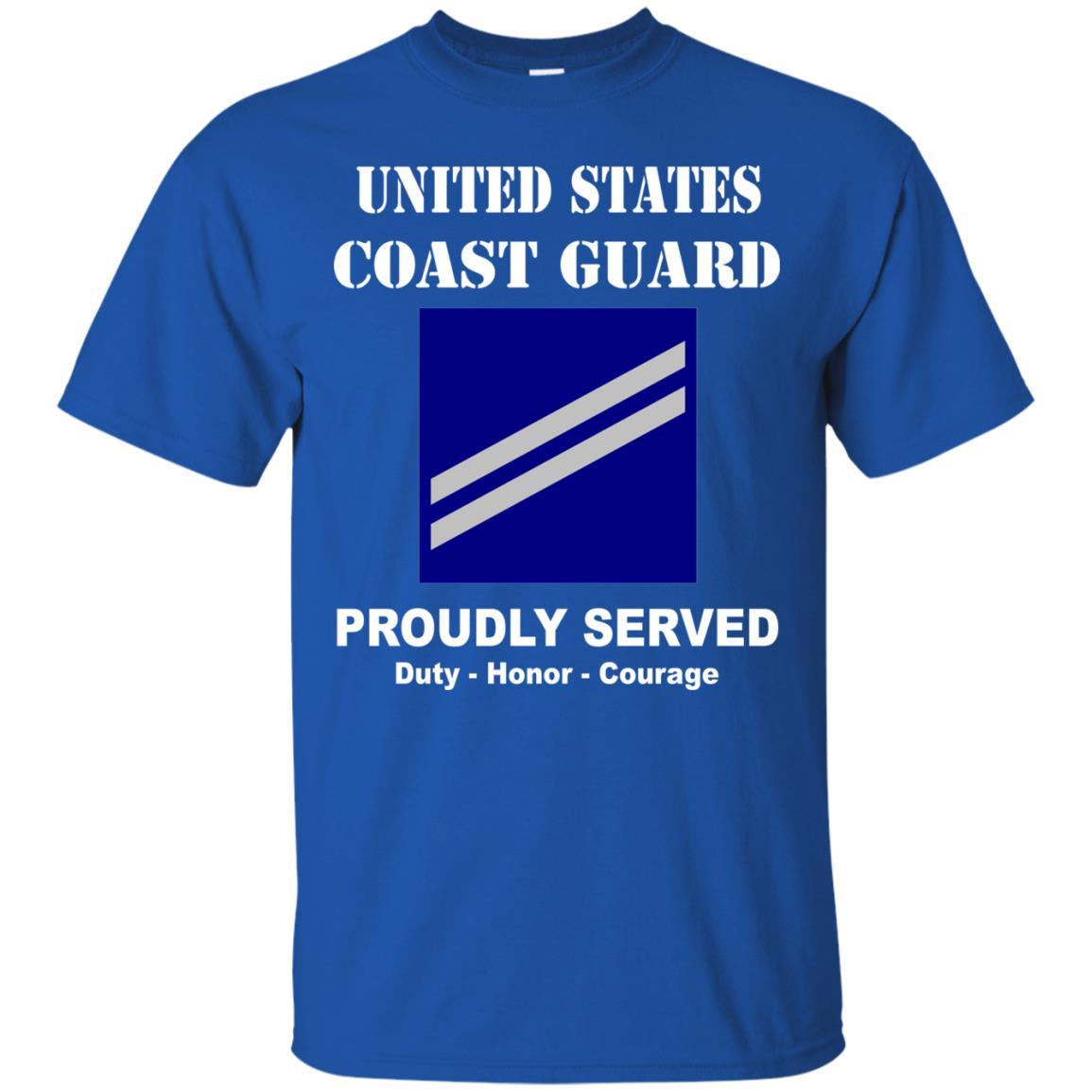 US Coast Guard E-2 Seaman Apprentice E2 SA Seaman Men Front USCG T Shirt-TShirt-USCG-Veterans Nation