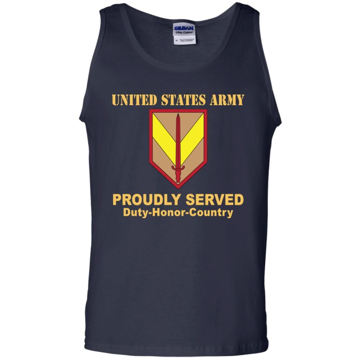 US ARMY 1ST SUSTAINMENT COMMAND- Proudly Served T-Shirt On Front For Men-TShirt-Army-Veterans Nation