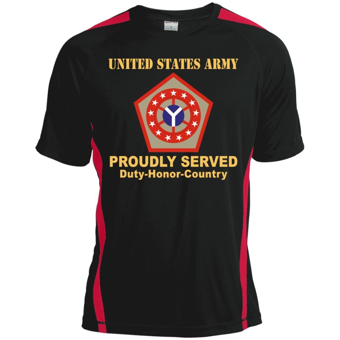 US ARMY 108 SUSTAINMENT BRIGADE - Proudly Served T-Shirt On Front For Men-TShirt-Army-Veterans Nation