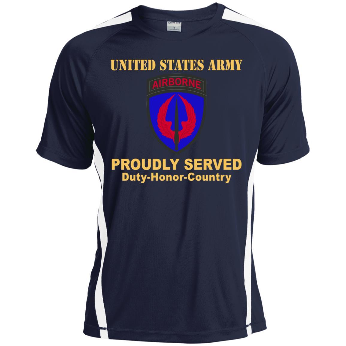 US ARMY SPECIAL OPERATIONS AVIATION COMMAND- Proudly Served T-Shirt On Front For Men-TShirt-Army-Veterans Nation