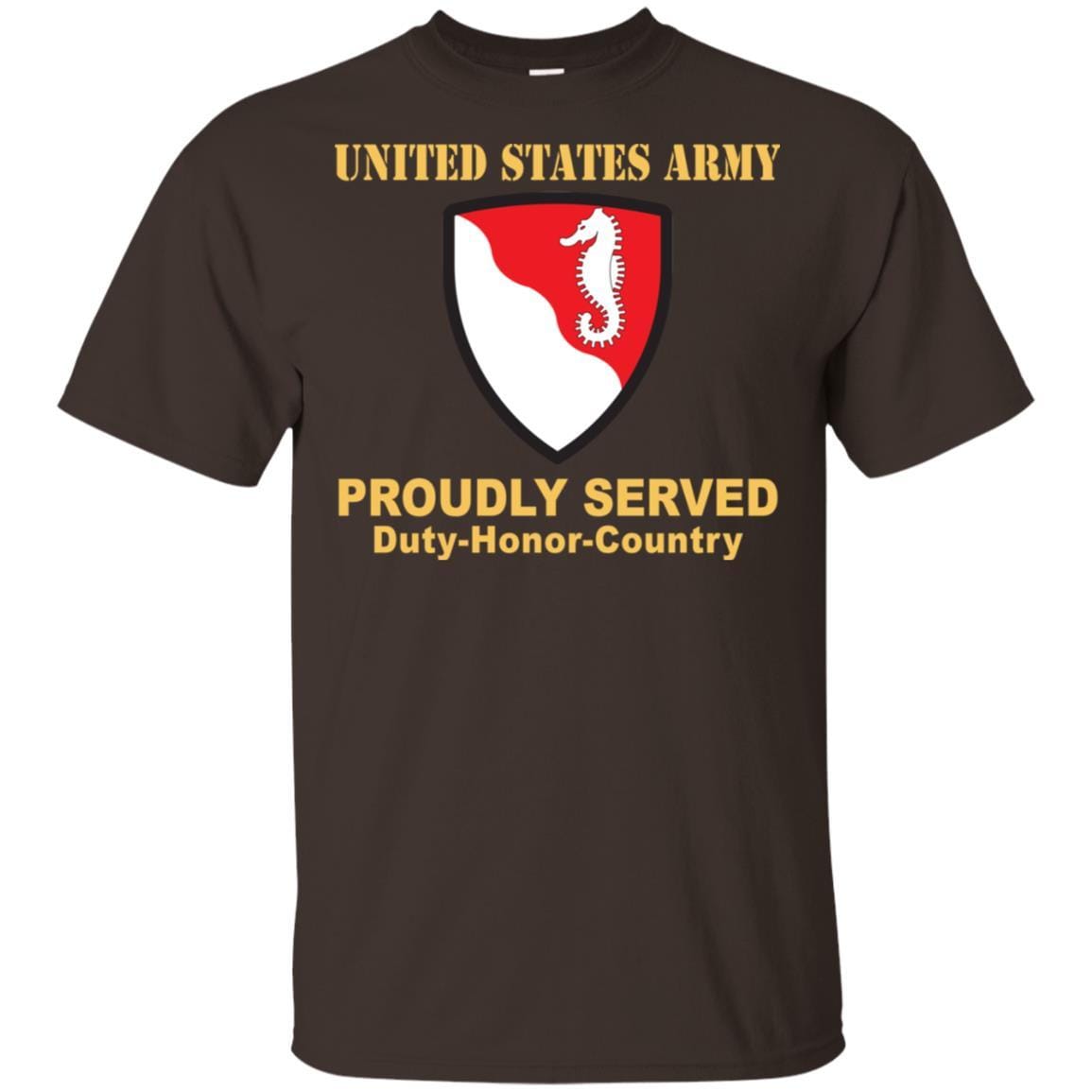 US ARMY 36TH ENGINEER BRIGADE- Proudly Served T-Shirt On Front For Men-TShirt-Army-Veterans Nation