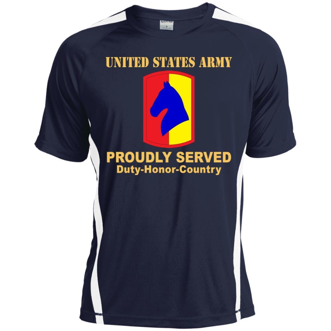 US ARMY 138TH FIRES BRIGADE- Proudly Served T-Shirt On Front For Men-TShirt-Army-Veterans Nation