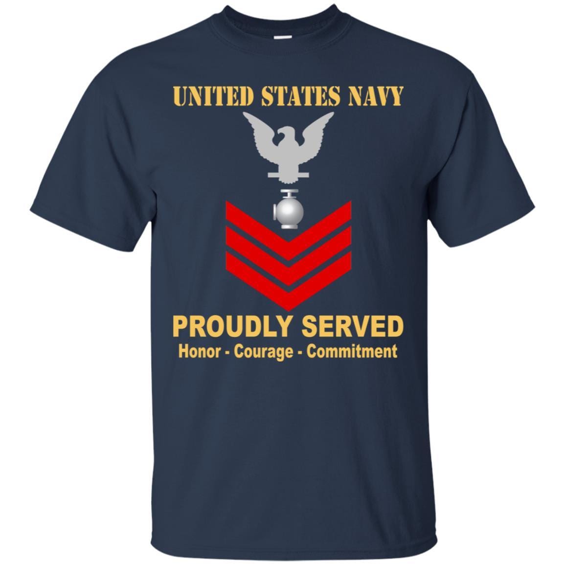 Navy Utilitiesman Navy UT E-6 Rating Badges Proudly Served T-Shirt For Men On Front-TShirt-Navy-Veterans Nation
