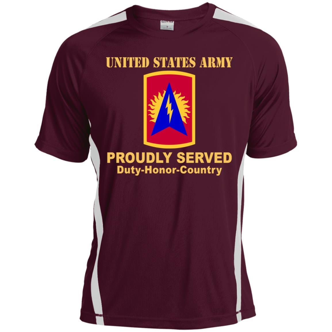 US ARMY 164 AIR DEFENSE ARTILLERY- Proudly Served T-Shirt On Front For Men-TShirt-Army-Veterans Nation