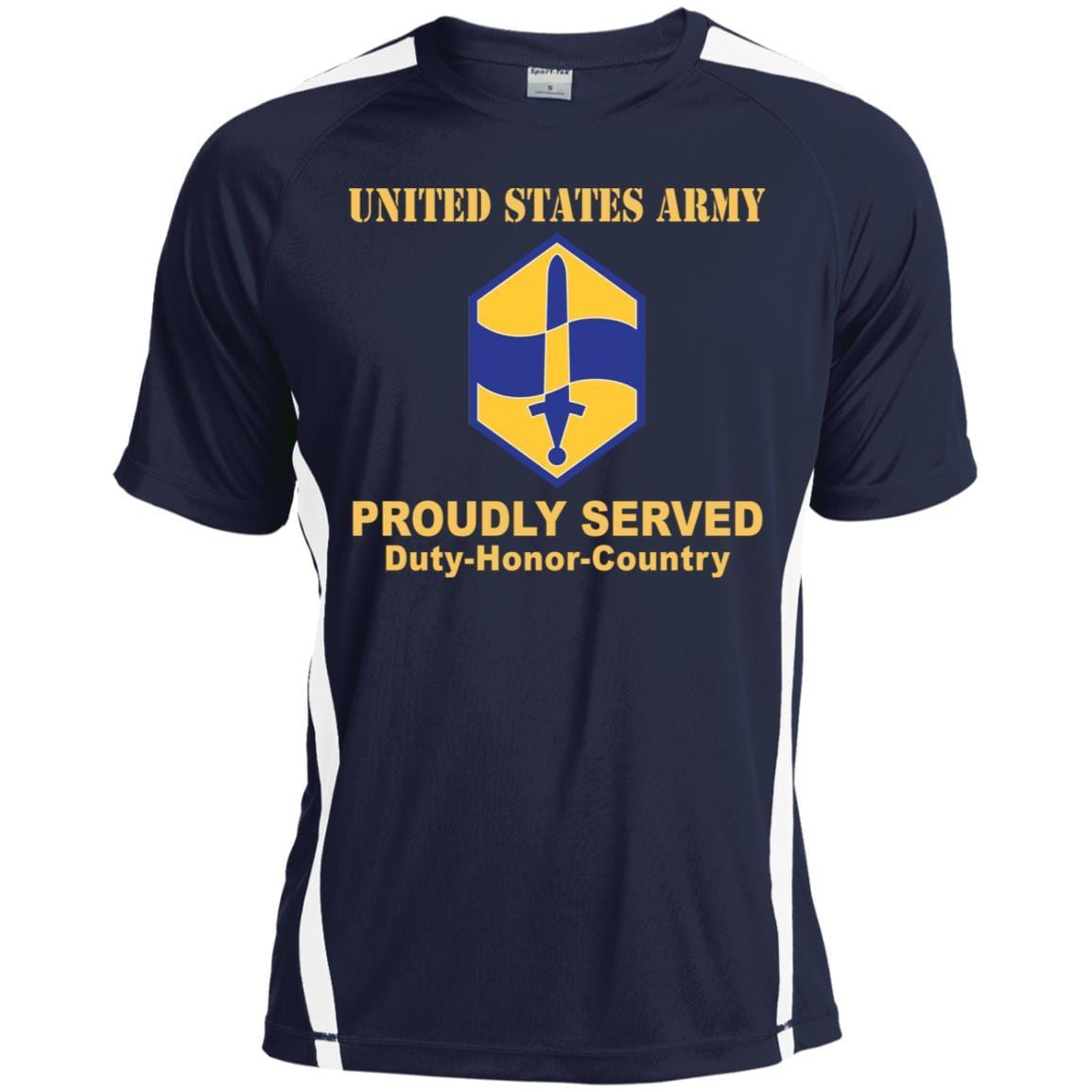 US ARMY 460 CHEMICAL BRIGADE- Proudly Served T-Shirt On Front For Men-TShirt-Army-Veterans Nation