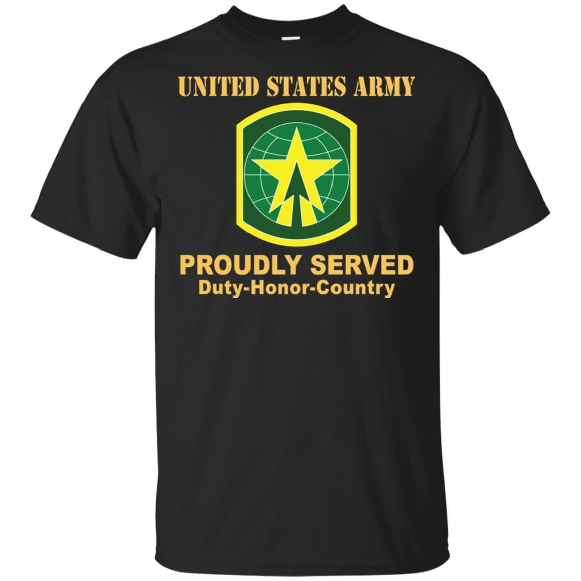 US ARMY 16TH MILITARY POLICE BRIGADE WITH AIRBORNE TAB- Proudly Served T-Shirt On Front For Men-TShirt-Army-Veterans Nation