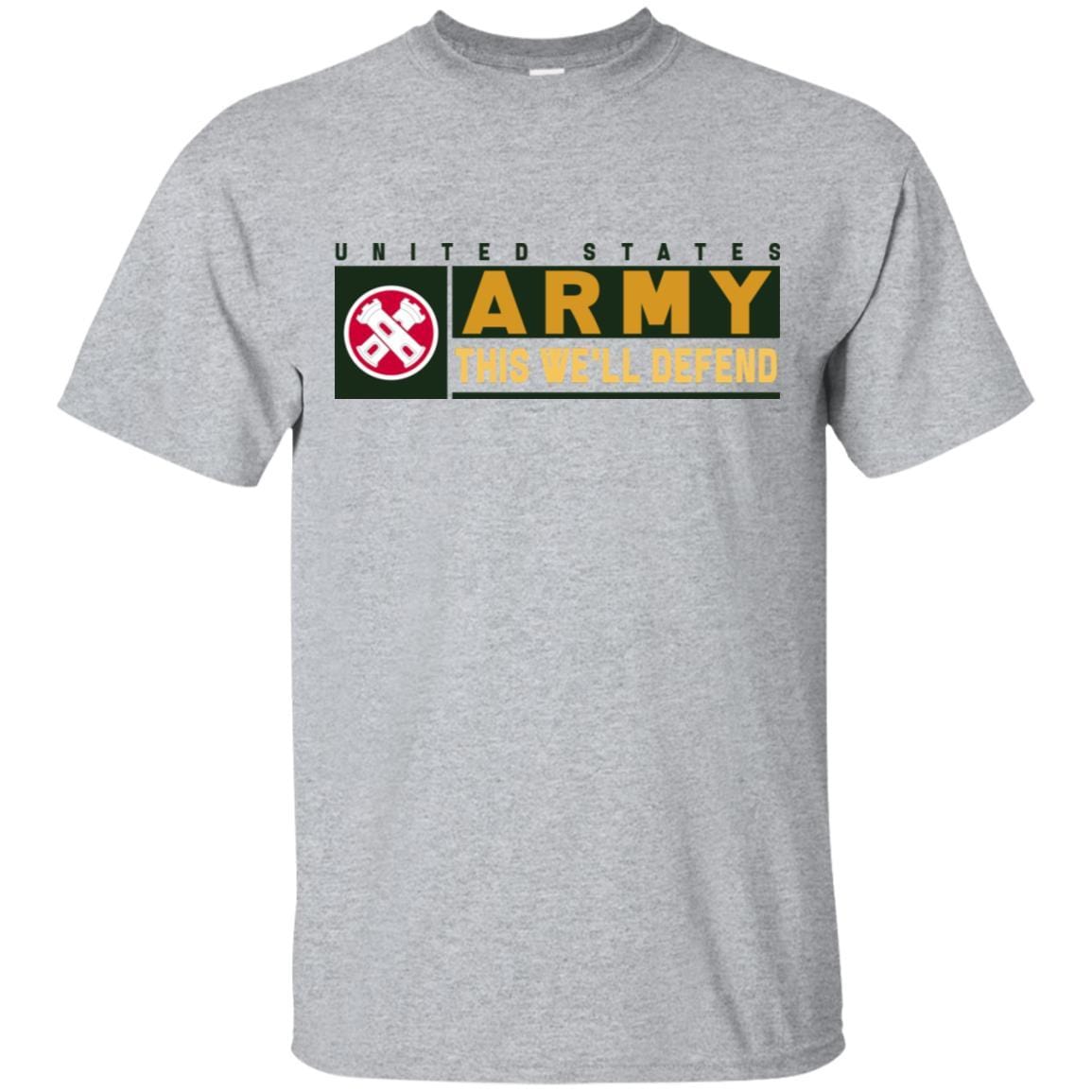 US Army 16TH ENGINEER BRIGADE- This We'll Defend T-Shirt On Front For Men-TShirt-Army-Veterans Nation