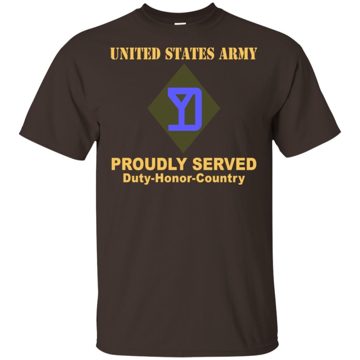 US ARMY 26TH MANEUVER ENHANCEMENT BRIGADE- Proudly Served T-Shirt On Front For Men-TShirt-Army-Veterans Nation