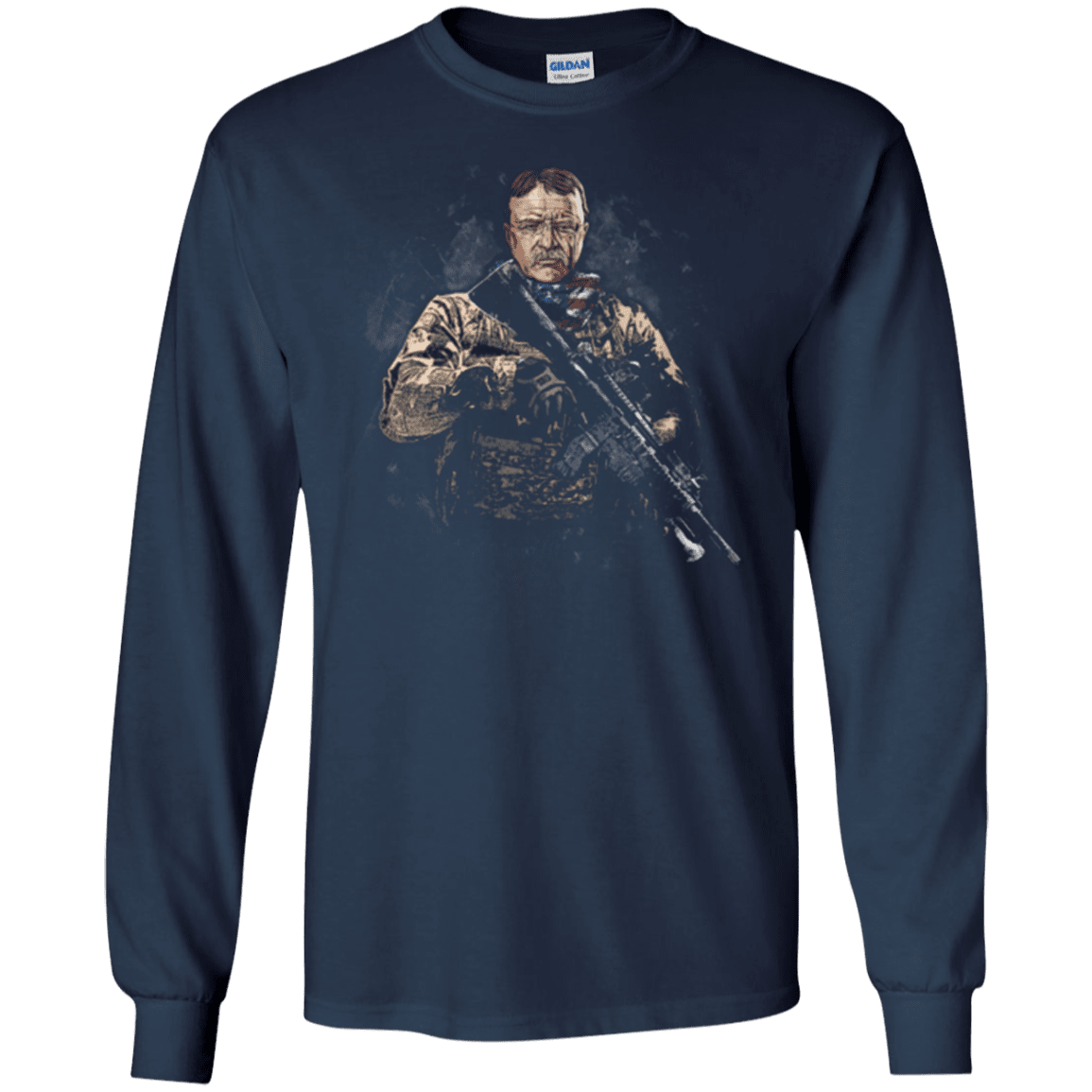 Military T-Shirt "Teddy Roosevelt Soldier Presidents"-TShirt-General-Veterans Nation