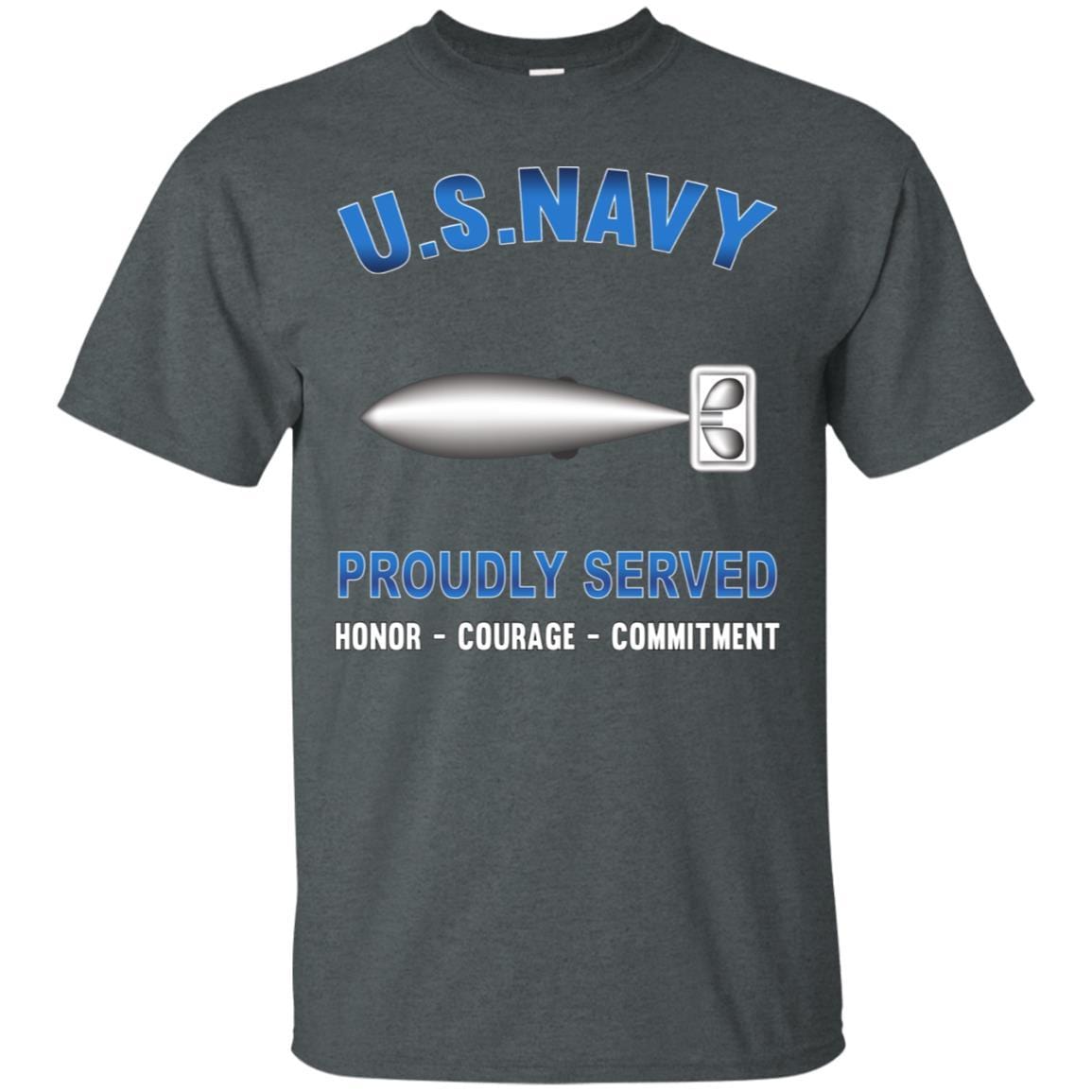 U.S Navy Torpedoman's mate Navy TM - Proudly Served T-Shirt For Men On Front-TShirt-Navy-Veterans Nation