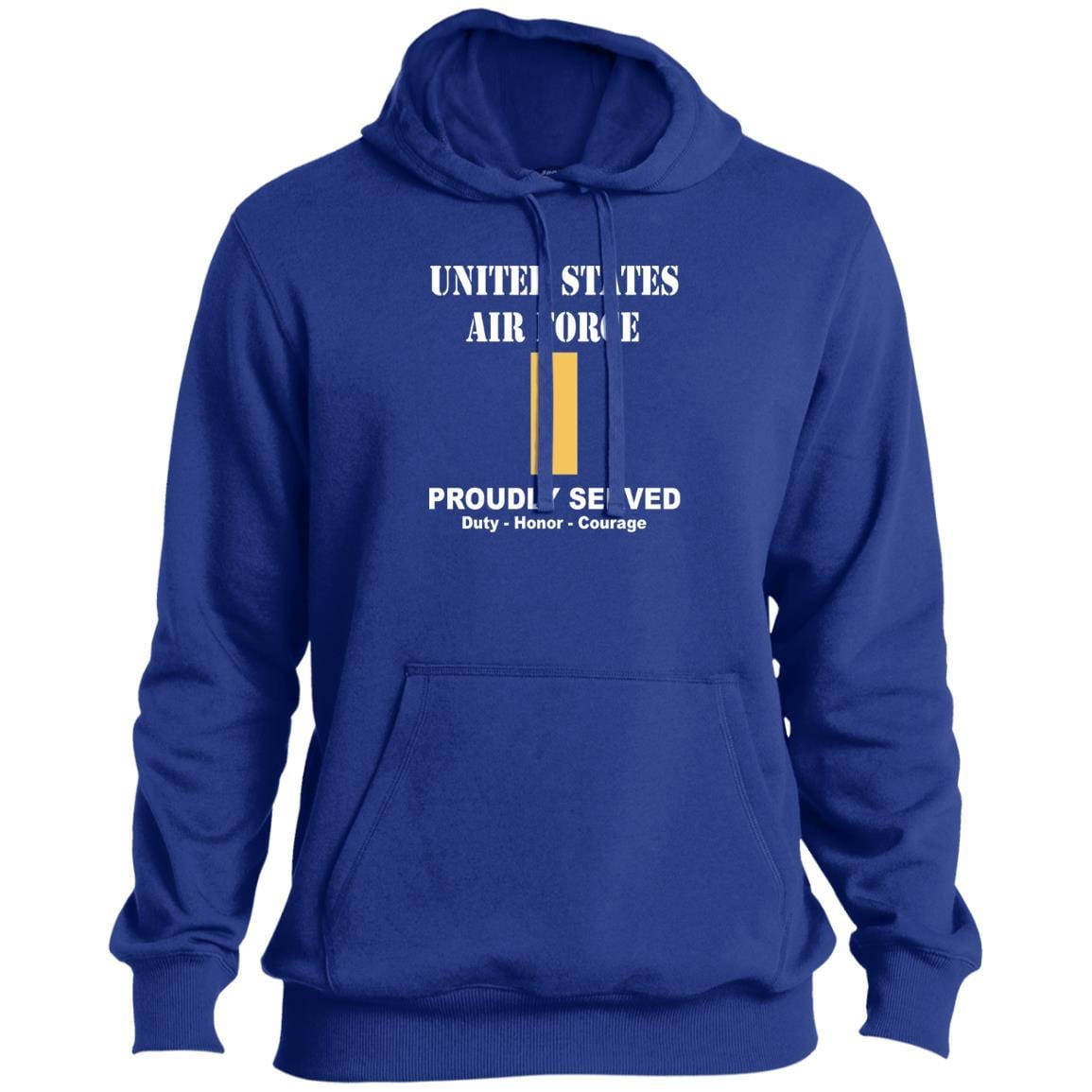 US Air Force O-1 Second Lieutenant 2d Lt O1 Commissioned Officer Ranks T shirt Sport-Tek Tall Pullover Hoodie - T-Shirt-TShirt-USAF-Veterans Nation