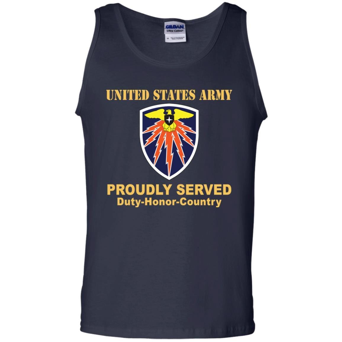 US ARMY 7TH SIGNAL COMMAND- Proudly Served T-Shirt On Front For Men-TShirt-Army-Veterans Nation