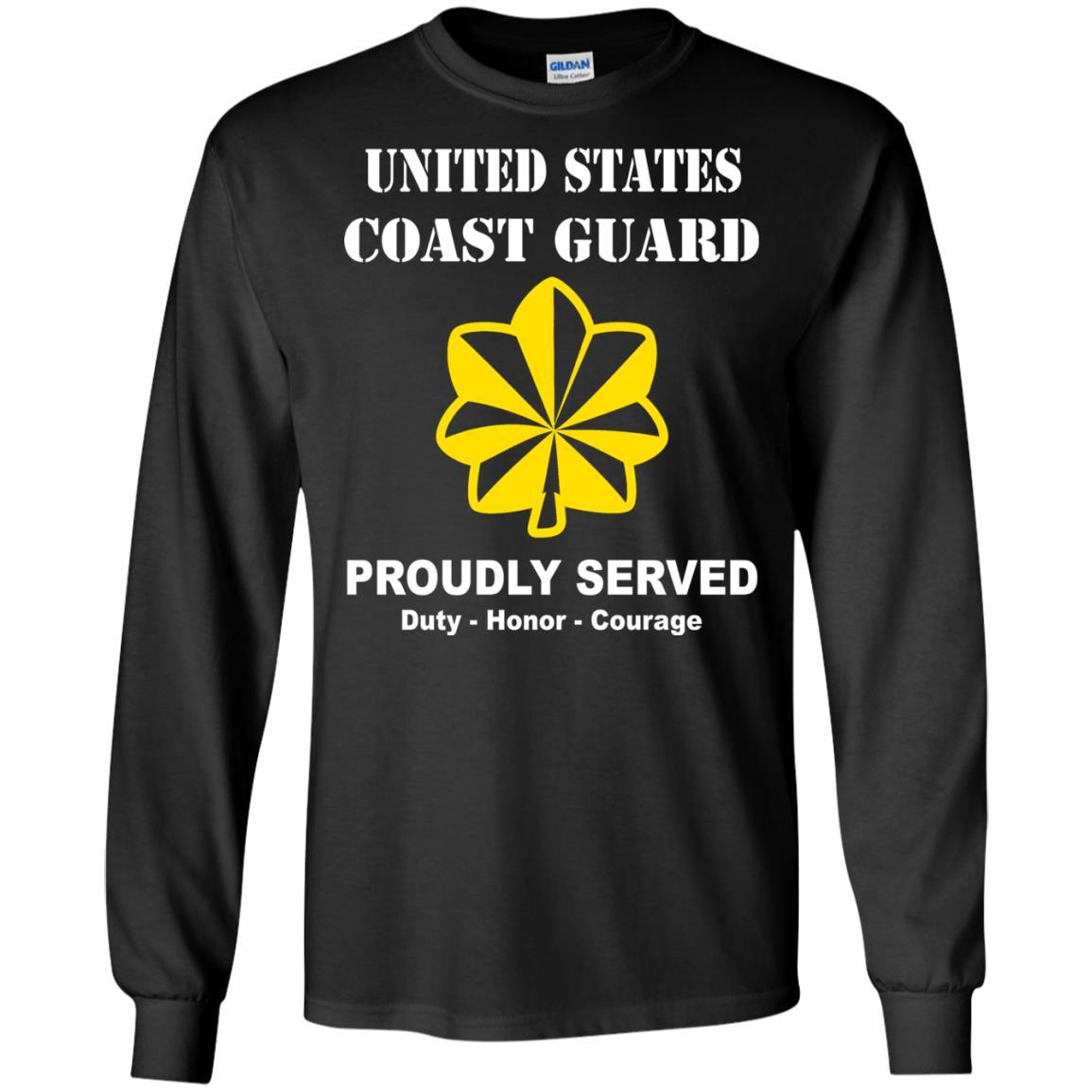 US Coast Guard O-4 Lieutenant Commander O4 LCDR Junior Officer Men Front USCG T Shirt-TShirt-USCG-Veterans Nation