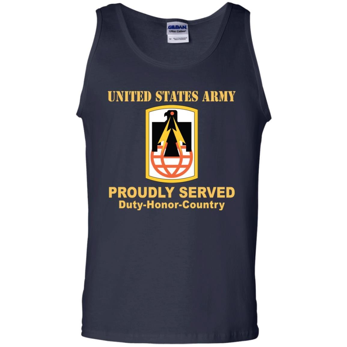 US ARMY 11TH SIGNAL BRIGADE- Proudly Served T-Shirt On Front For Men-TShirt-Army-Veterans Nation