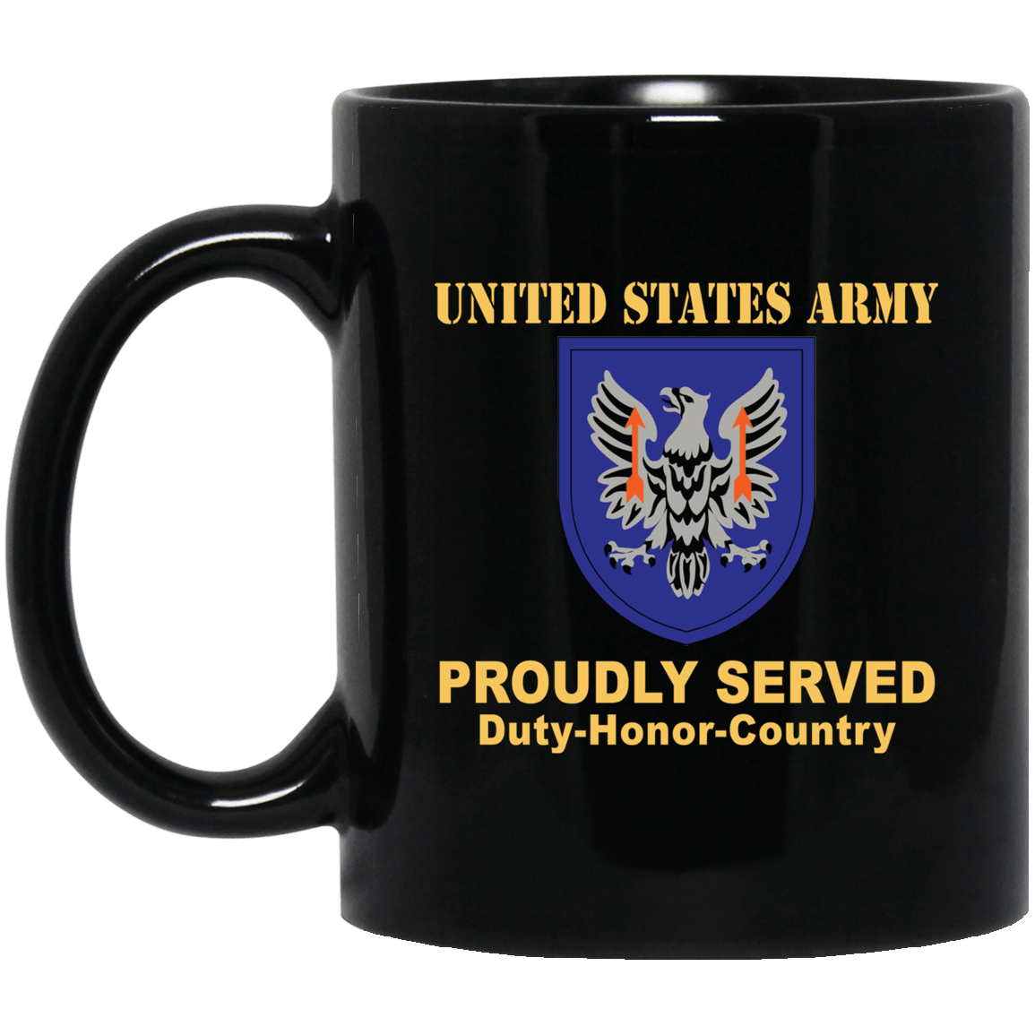 US ARMY 11TH AVIATION COMMAND- 11 oz - 15 oz Black Mug-Mug-Army-CSIB-Veterans Nation
