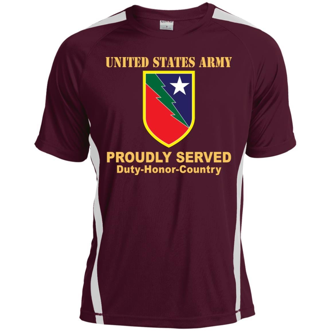 US ARMY 136TH MANEUVER ENHANCEMENT BRIGADE- Proudly Served T-Shirt On Front For Men-TShirt-Army-Veterans Nation