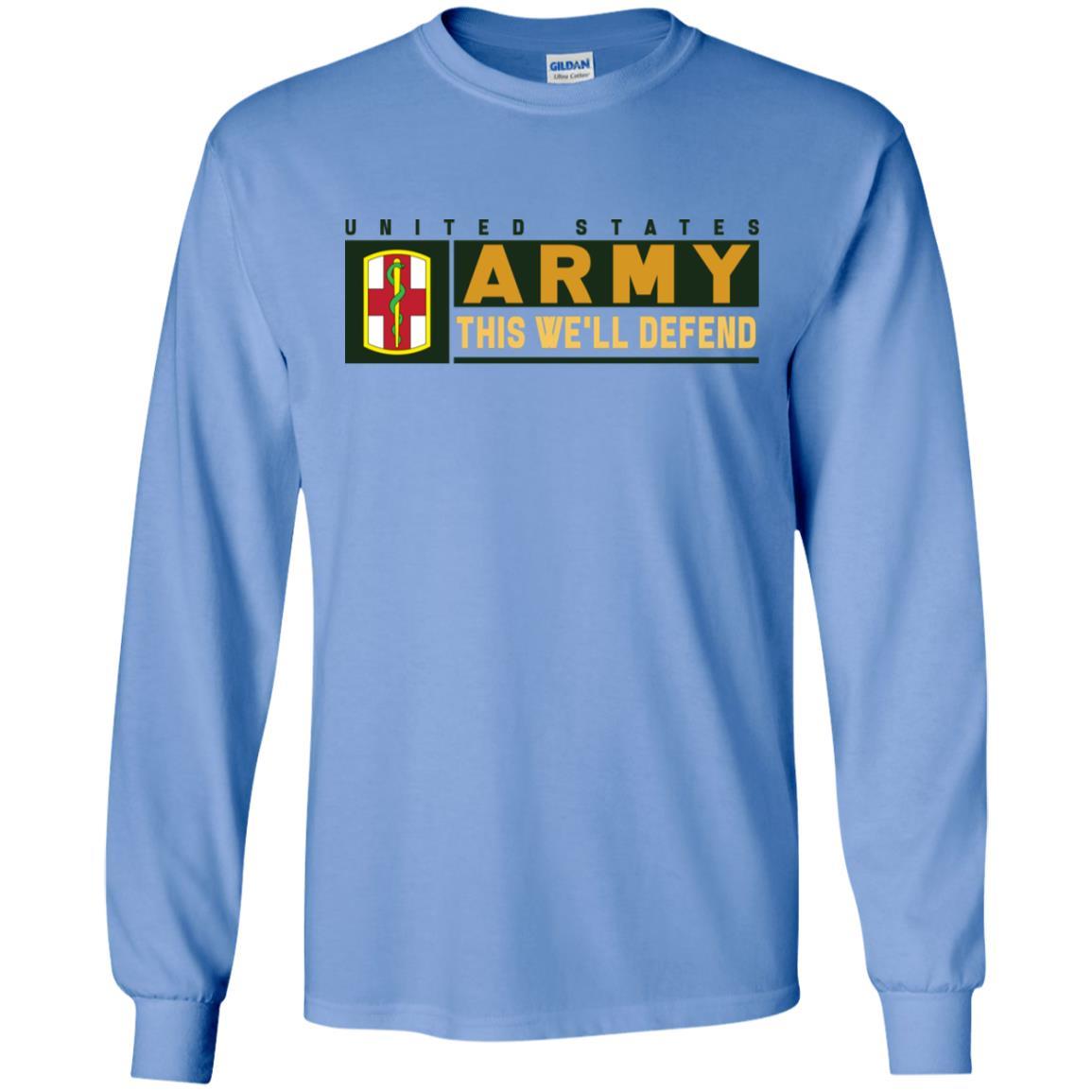 US Army 1ST MEDICAL BRIGADE- This We'll Defend T-Shirt On Front For Men-TShirt-Army-Veterans Nation