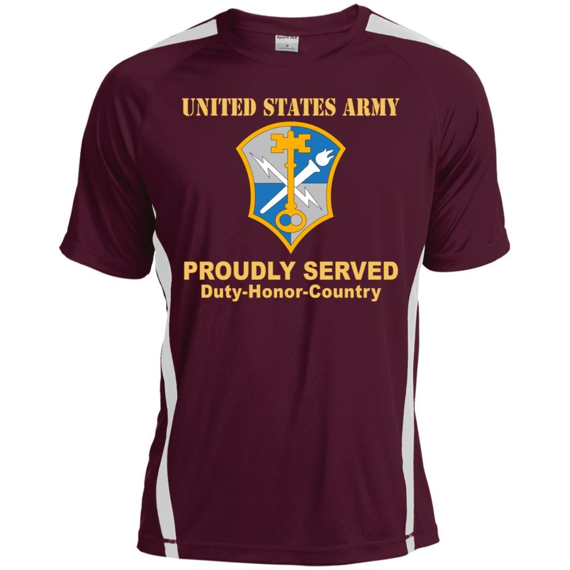 US ARMY CSIB INTELLIGENCE AND SECURITY COMMAND- Proudly Served T-Shirt On Front For Men-TShirt-Army-Veterans Nation