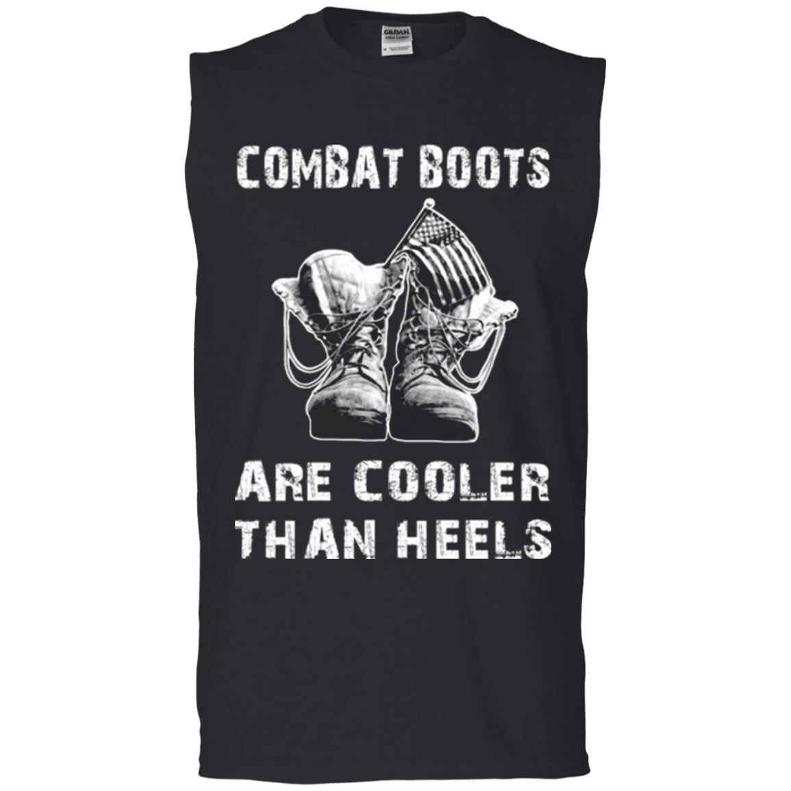 Military T-Shirt "Combat Boots Are Cooler Than Heels"-TShirt-General-Veterans Nation