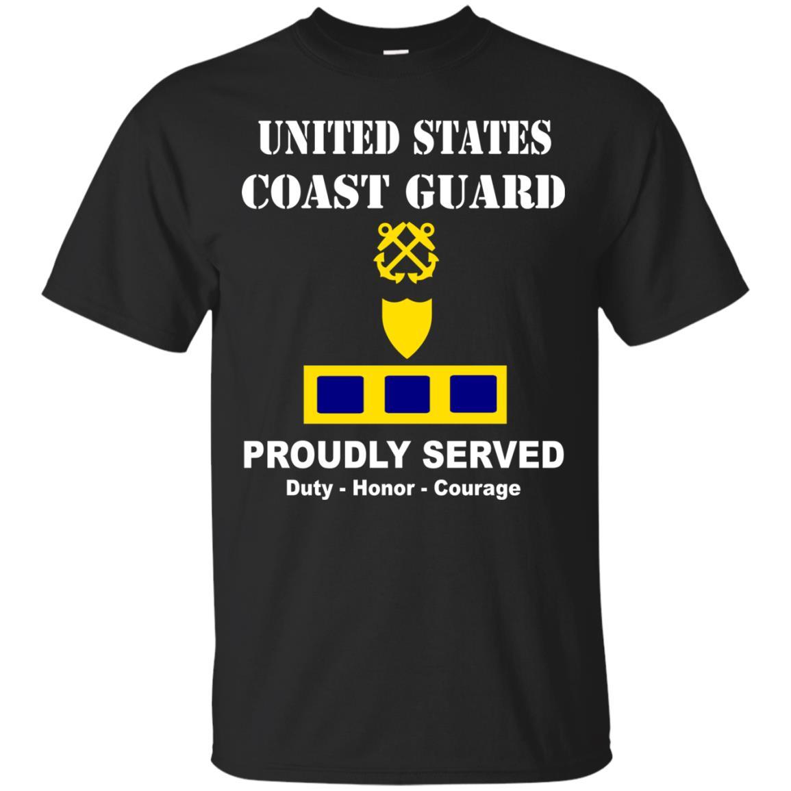 US Coast Guard W-2 Chief Warrant Officer 2 W2 CWO-2 Chief Warrant Officer Men Front USCG T Shirt-TShirt-USCG-Veterans Nation