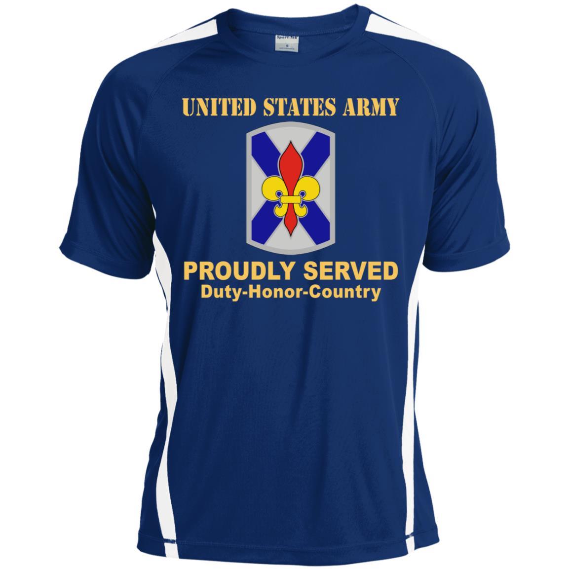 US ARMY 256TH INFANTRY BRIGADE COMBAT TEAM-01- Proudly Served T-Shirt On Front For Men-TShirt-Army-Veterans Nation