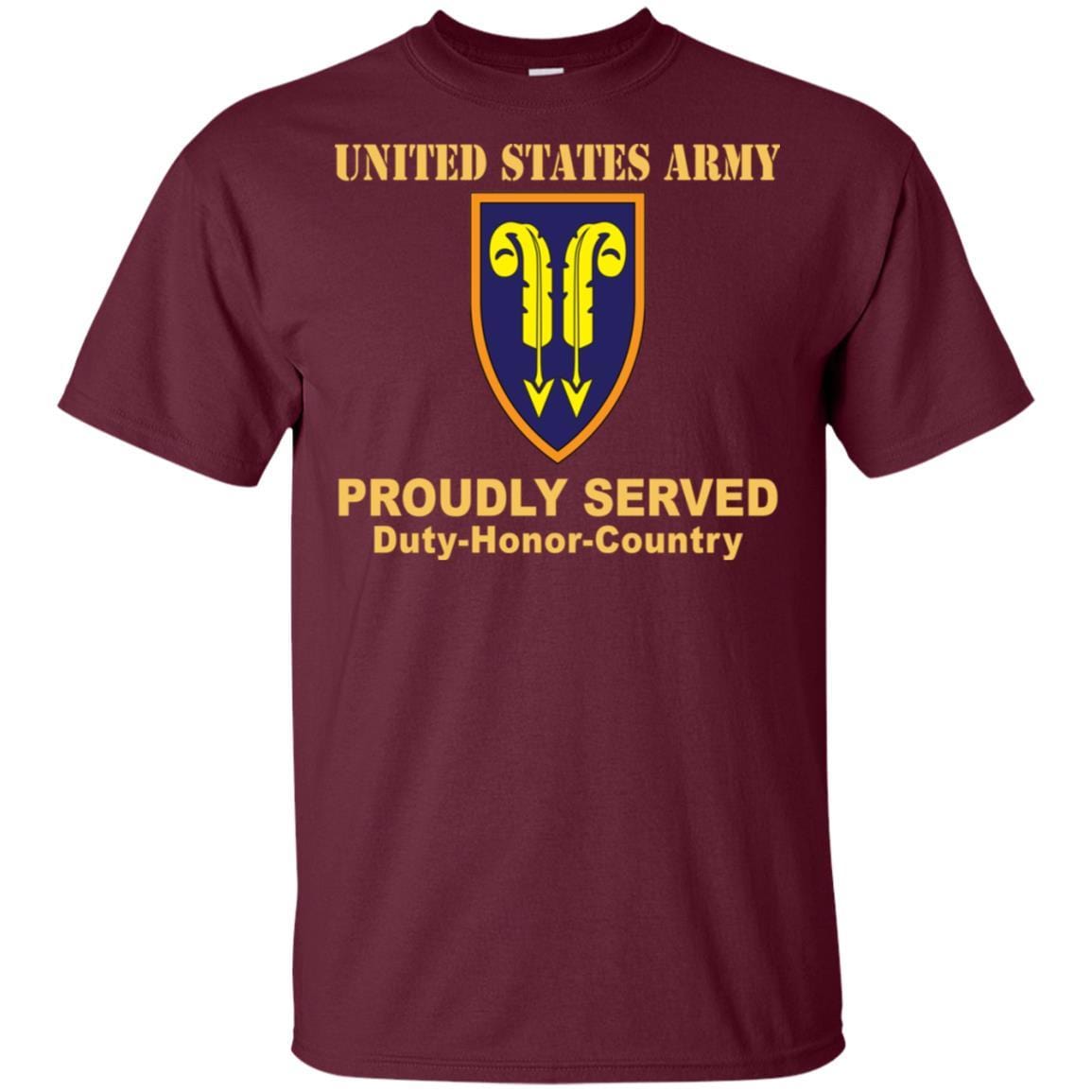 US ARMY 22ND SUPPORT COMMAND - Proudly Served T-Shirt On Front For Men-TShirt-Army-Veterans Nation