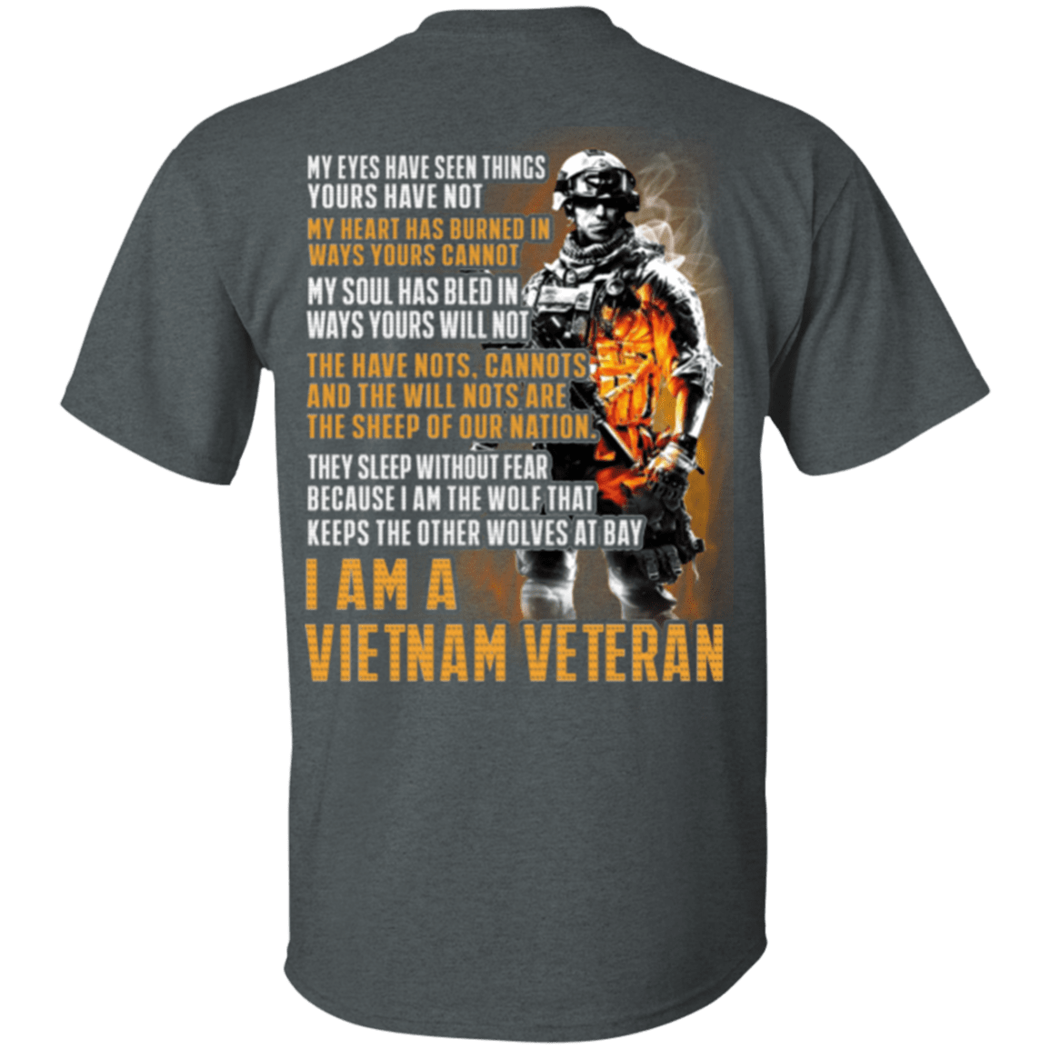 Military T-Shirt "I Am Vietnam Veteran"-TShirt-General-Veterans Nation