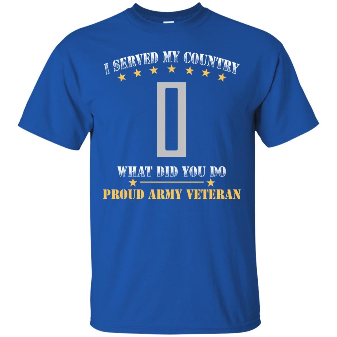 US Army W-5 Chief Warrant Officer 5 W5 CW5 Warrant Officer Ranks Men Front T Shirt - Proud US Army Veteran-TShirt-Army-Veterans Nation