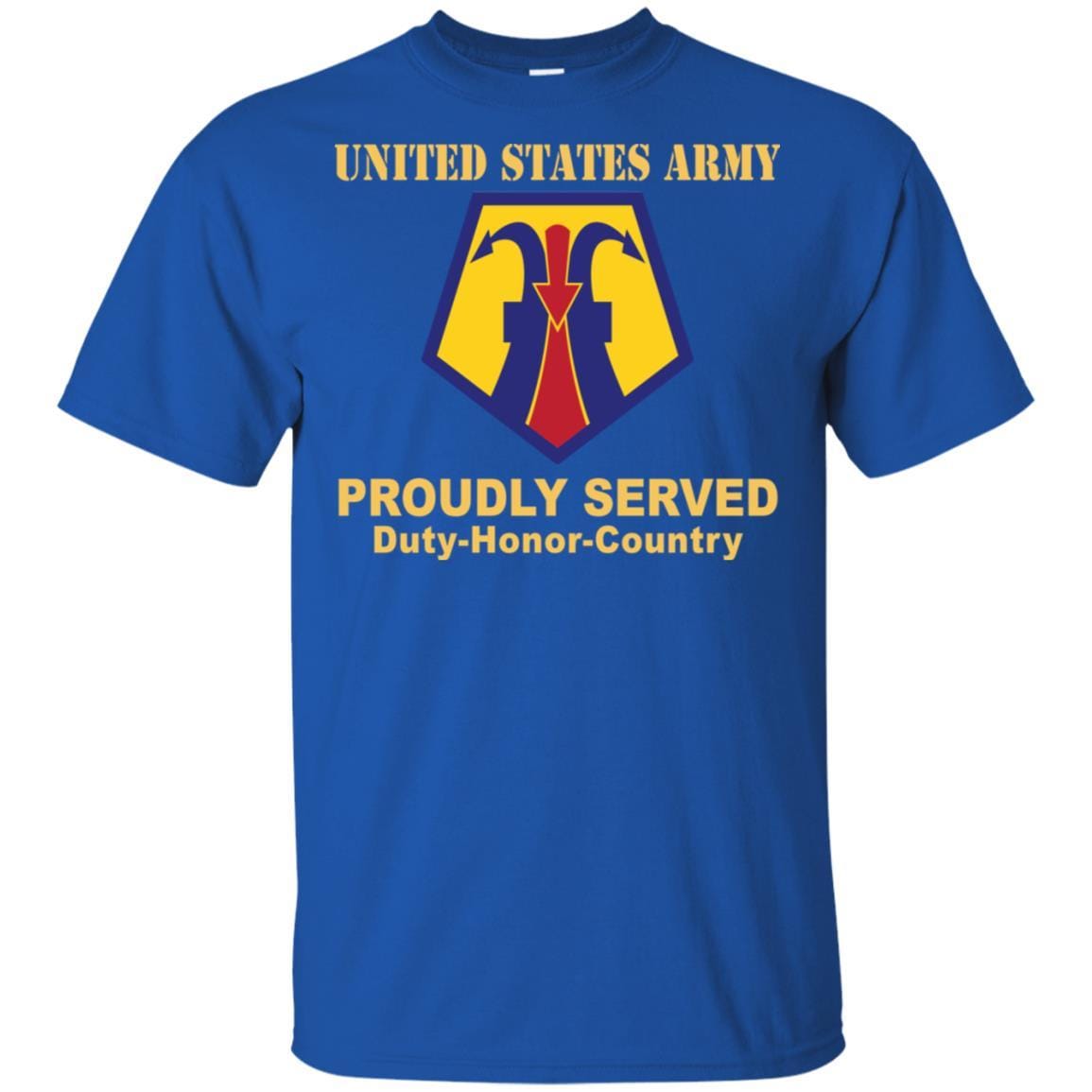 US ARMY 7TH CIVIL SUPPORT COMMAND- Proudly Served T-Shirt On Front For Men-TShirt-Army-Veterans Nation